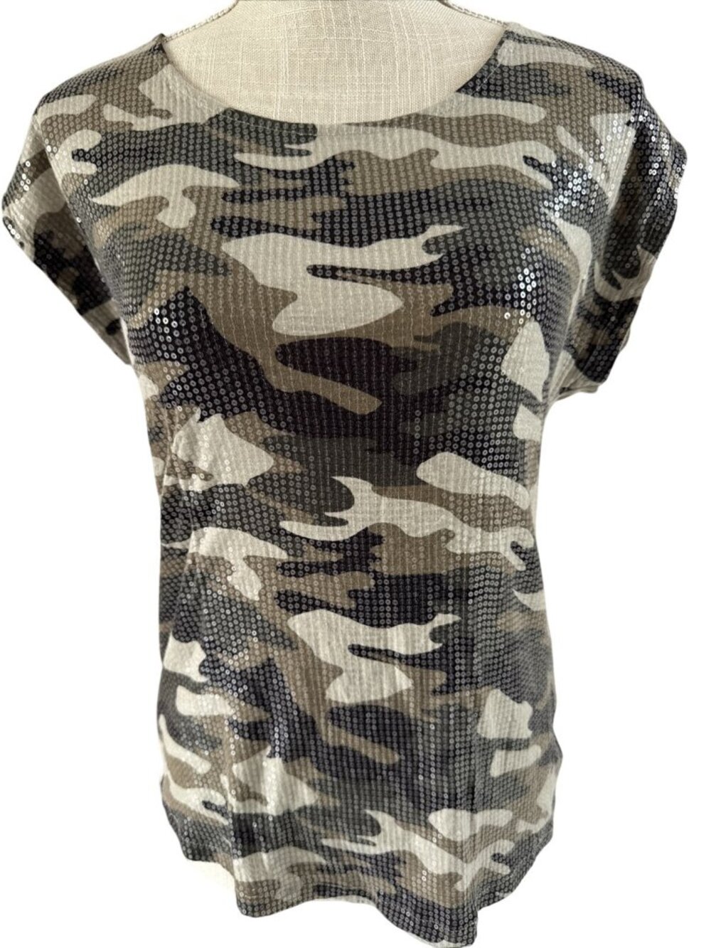 Crosby Sequin Camo T-Shirt S